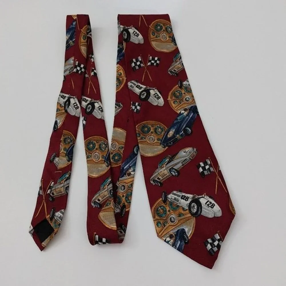 Ferrell Reed Rutledge's Nascar Racing Car Men's 100% Silk Novelty Necktie - Picture 1 of 8